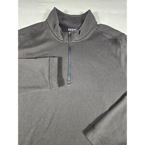 Rhone Mens XXL Quarter Zip Pullover Charcoal Gray Heather Performance Top 649
